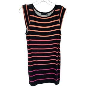 Apt. 9 striped t tee shirt dress cap sleeves small